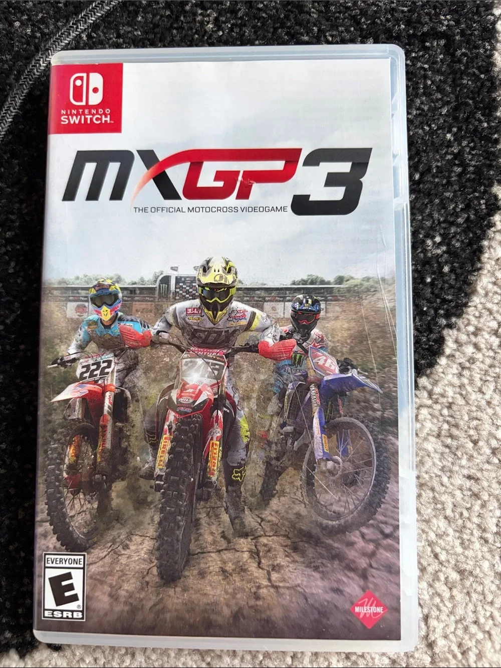 Nintendo MXGP3 Motocross Race Cover - Red, White, Black